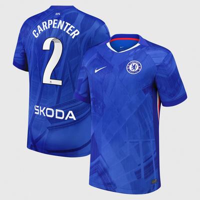 Chelsea WSL Stadion Heimtrikot 2025-26 mit Aufdruck Carpenter 2 Image