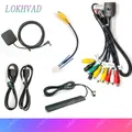 Cablaggio a 16 pin Adattatore porta USB Antenna GPS Video Audio RCA Wifi 4G LETTORE Cavo per unità principale sistema Android per auto 2 Din