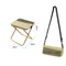 Sgabello da campeggio compatto per sedia da campeggio da viaggio Sedile esterno 26x24x24 cm Sgabello da campeggio Dimensioni pieghevoli compatte Facile installazione