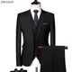 Abiti da uomo per matrimonio Elegante blazer da 3 pezzi Completo da 2 set Giacche Gilet Pantaloni Completo 2025 Moda classica Business formale