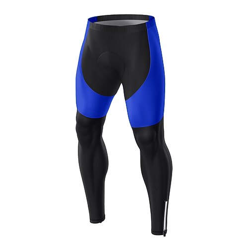 Herren Grafik Fahrradhosen Fahhrad Unterteile Schmale Passform Sport UV-beständig 3D-Polster Schnelltrocknend Reflektierende Streifen Weiß Gelb Bekleidung Fahrradbekleidung