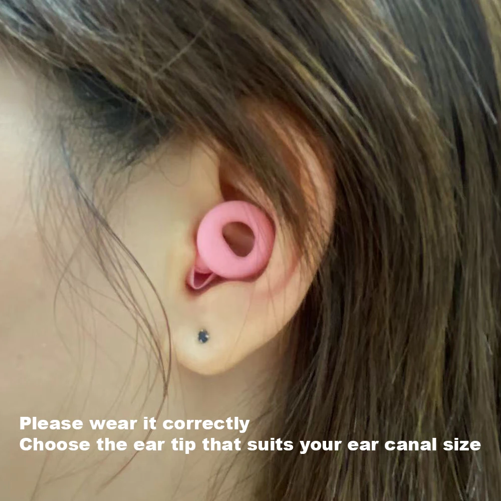 HUAK Schlaf-Ohrstöpsel, Schwimmen, Arbeiten – superweicher, leiser, wiederverwendbarer Gehörschutz zur Geräuschreduzierung, 8 Ohrstöpsel in XS/S/M/L Image