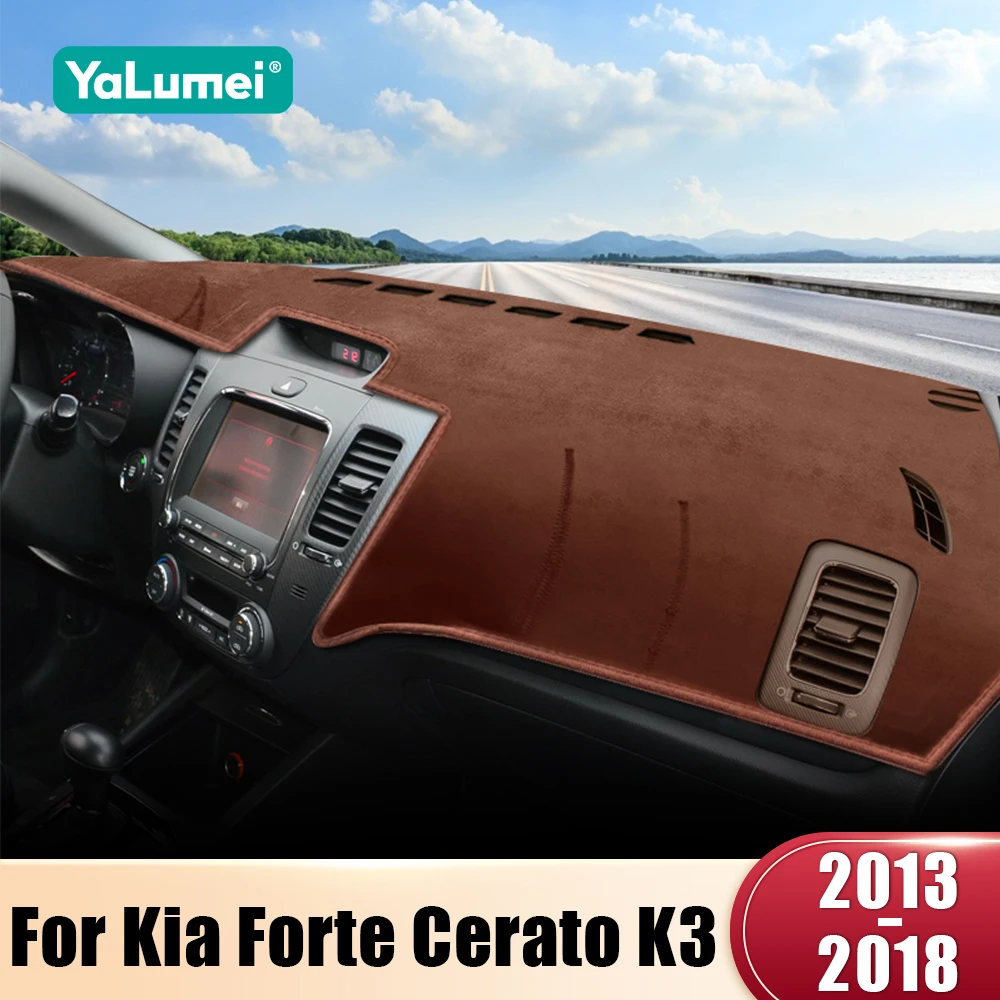 Für Kia Forte Cerato K3 2013 2014 2015 2016 2017 2018 Auto Dashboard Sonnenschutz Abdeckung Instrument Schreibtisch Nicht-slip Matte Zubehör Image