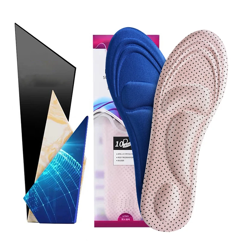 Orthopädische Einlegesohlen aus Memory-Schaum für Schuhe, Kissen, antibakteriell, Desodorierung, Schweißabsorption, Einsatz für Sportschuhe, Laufpolster Image