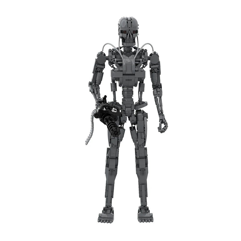 MOC Terminator Roboter Bausteine Modell Science Fiction Film Roboter war T-800 Roboter Ziegel Spielzeug Set Kinder Geburtstag Geschenk spielzeug Image