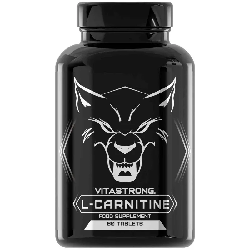 Carnitin-Ergänzung, hohe Dosierung (1 pro Tag für 2 Monate), Acetyl-L-Carnitin 1000 mg in 60 Tabletten, vegan, hohe Bioavailität, L-Carnitin-Tabletten, essentielle Aminosäuren, reines Vitastarg Image