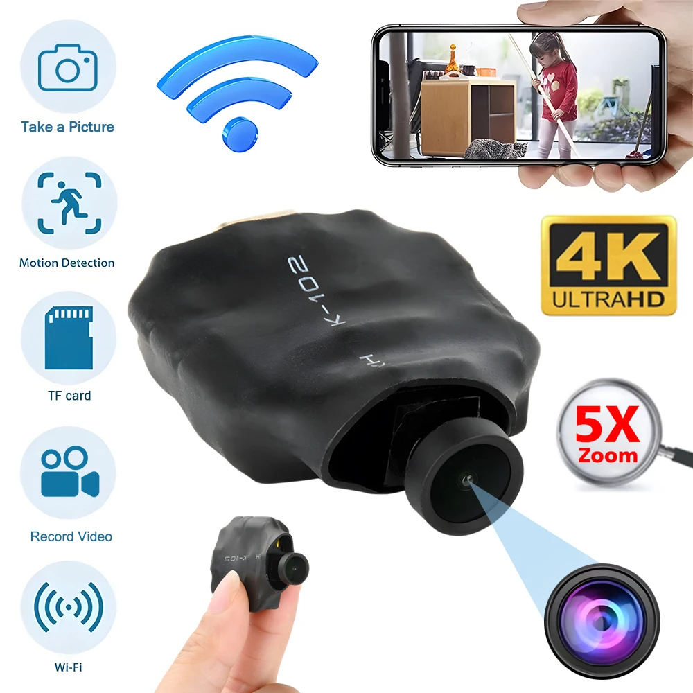 120 Wide Angleo Surveillance Cam Mini Kamera Home Baby Monitor Video Recorder Bewegungserkennung HD 1080P WiFi Kamera Camcorder Image