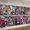 Klassische Anime M-Monster H-High klassische Vintage Poster Decoracion Malerei Wandkunst weißes Kraftpapier Kawaii Raumdekoration