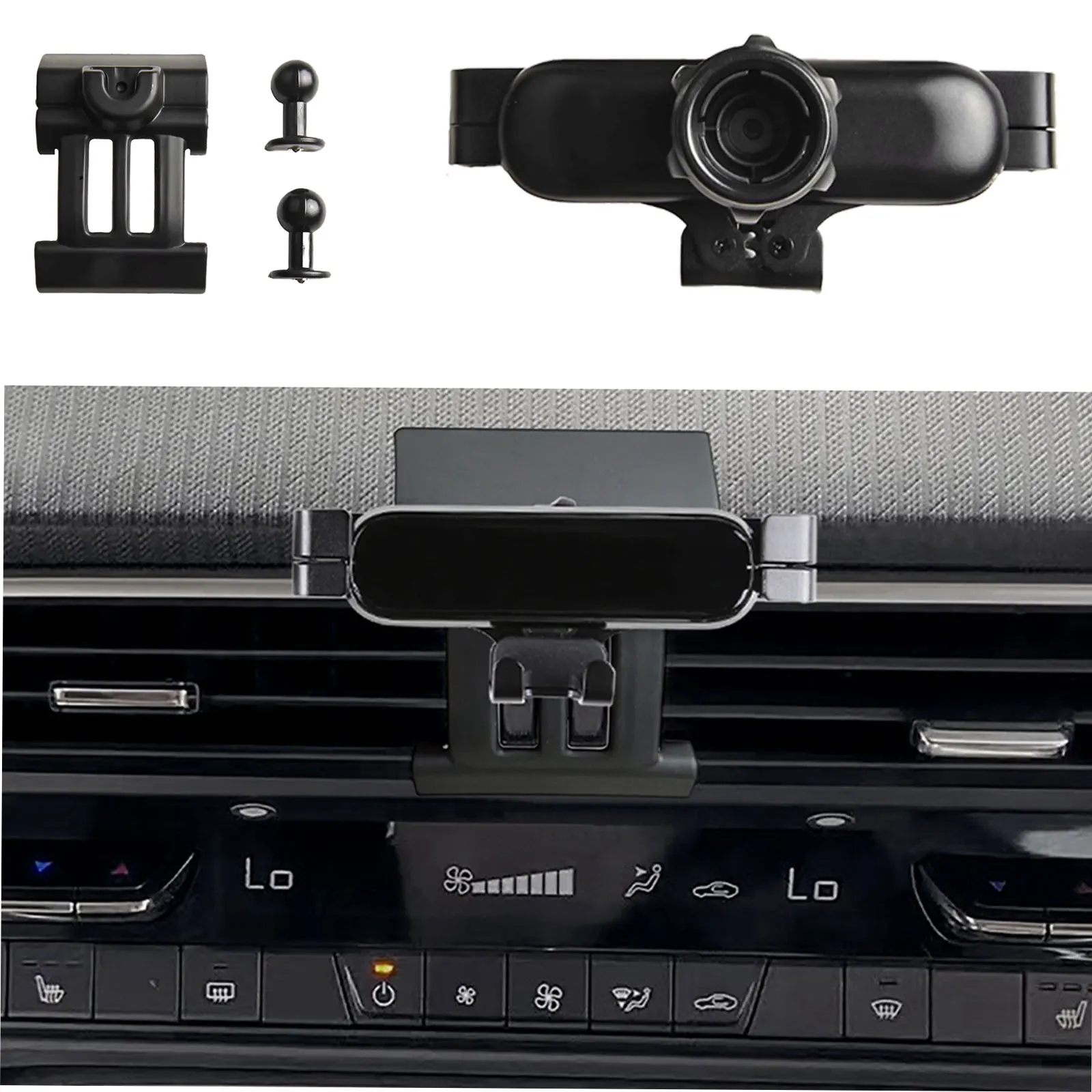 Auto Telefon Halter Auto Air Vent Telefon Halterung Stoßfest Halter Halterung Für Mazda CX-90 2024 + Direkte Installation Auto Zubehör Image