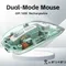 Wireless Magnetic Mouse Bluetooth 2.4G Mouse Rechargeable Transparent Silent Mouse 1600DPI For MacBook Tablet Computer Laptop