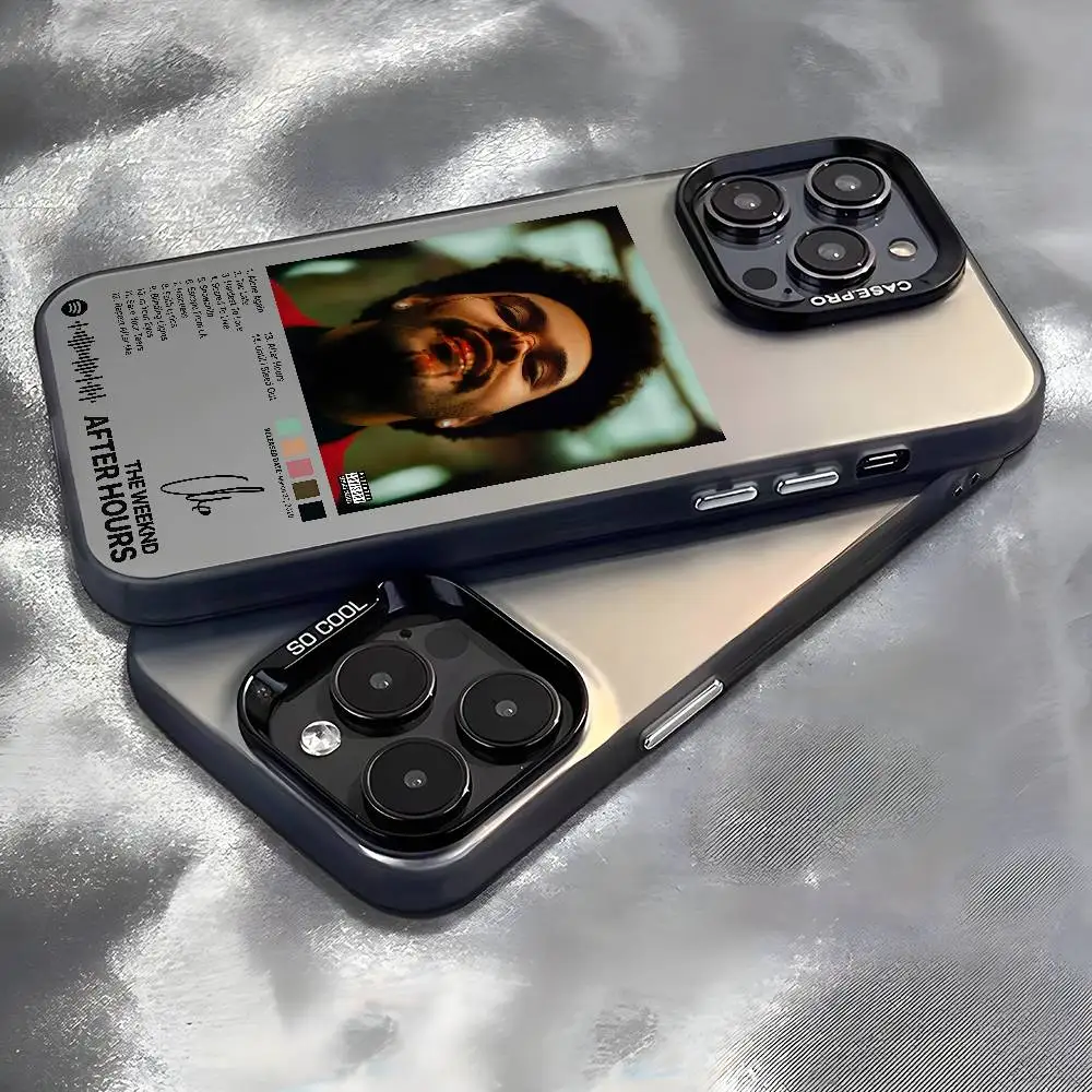 Hübsche Album-Sängerin Die W-Weeknd-Handyhülle für IPhone 16 15 14 13 12 11 Pro Max Designer Matte Laser Aurora Funda Handyhülle Image