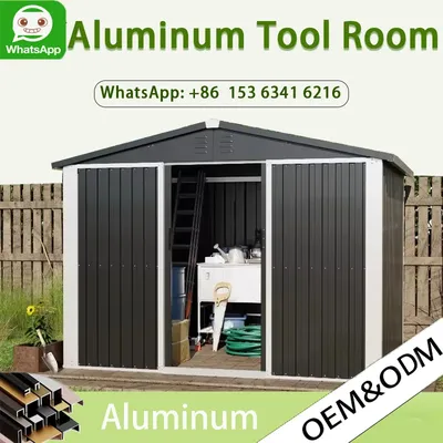 Garden multi-functional tool room, shed tool room, outdoor sliding door warehouse