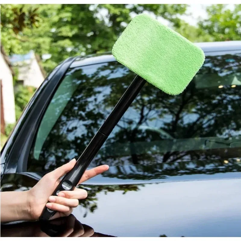 Auto Auto Fenster Reiniger Pinsel Kit Windschutzscheibe Reinigung Waschen Werkzeug Innen Innen Glas Wischer Mit Lange Griff Auto Zubehör Image