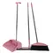 ABZDD Dustpan Broom Set Floor Wiper Household Cleaning Long Handle Cleaning Set for Lobby Household Kitchen Cleaning Pink