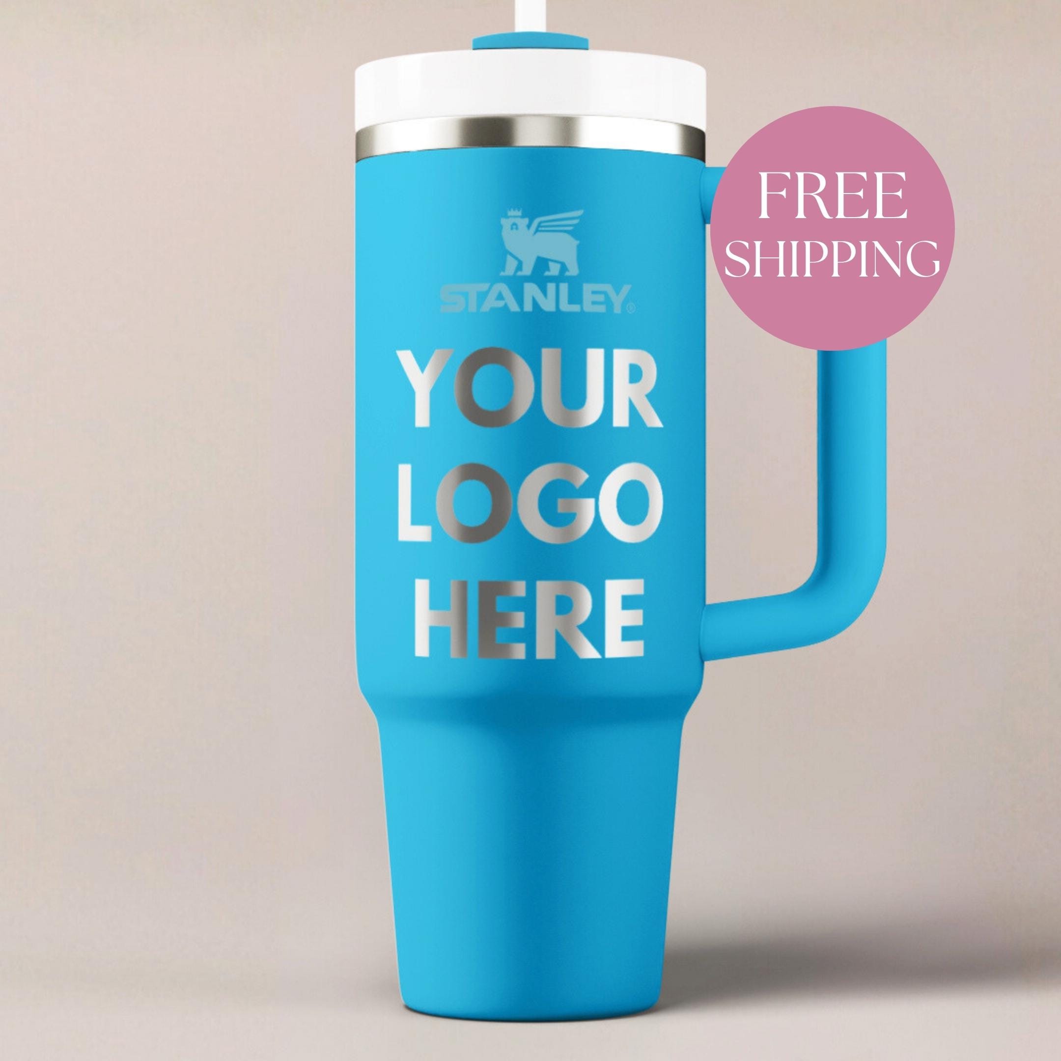 Bicchiere Stanley personalizzato, regalo aziendale con logo inciso al laser, omaggio per i dipendenti, merchandising personalizzato, ordine all'ingros