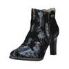 High-Heel-Stiefelette LAURA VITA "LAURA VITA Stiefelette Leder", Damen, Gr. 39, blau (azur), Leder, casual, Schuhe