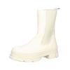 Stiefelette STEVE MADDEN "STEVE MADDEN Stiefelette Leder", Damen, Gr. 40, weiß (bone), Leder, casual, Schuhe