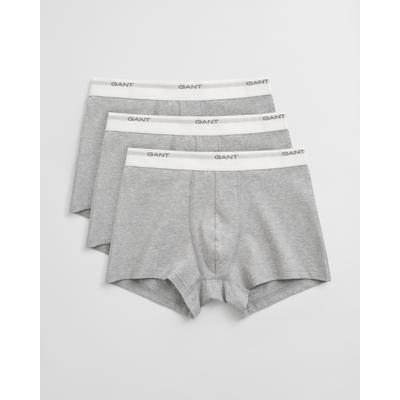 Trunk GANT "CORE TRUNK 3-PACK", Herren, Gr. S, grau (light grau melange), Jersey, Obermaterial: 95% Baumwolle, 5% Elasthan, eng, Unterhosen Image
