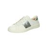 Sneaker THINK "Think Sneaker Nappaleder", Damen, Gr. 37, weiß (weiß, silber), Nappaleder, casual, Schuhe