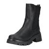 Stiefelette MUSTANG SHOES "Mustang Shoes Stiefelette Lederimitat/Textil", Damen, Gr. 37, schwarz, Lederimitat, Textil, casual, Schuhe