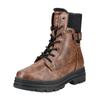 Schnürstiefelette TOM TAILOR "Tom Tailor Stiefelette Lederimitat", Damen, Gr. 38, braun, Lederimitat, casual, Schuhe