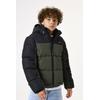 Steppjacke GARCIA, Jungen, Gr. 128/134, grün (dunkelgrün), Web, Obermaterial: 100% Polyester, mehrfarbig, casual, regular fit taillenbedeckt, Langarm elastischer Bund, Jacken, mit Kapuze for BOYS