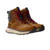 Winterstiefel THE NORTH FACE "M BERGEN LEATHER WP", Damen, Gr. 42,5, timber tan, tnf rot, Leder, sportlich, Schuhe, aus Leder, wasserdicht