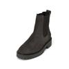 Chelseaboots MARC O'POLO "mit Profilsohle", Damen, Gr. 37, schwarz (schwarz graphite), Obermaterial: 100% Leder (Rind), unifarben, Schuhe
