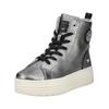 Sneaker MUSTANG SHOES "Mustang Shoes Sneaker Lederimitat", Damen, Gr. 39, silber, Lederimitat, casual, Schuhe