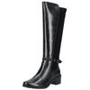Stiefel CAPRICE "Caprice Stiefel Leder/Textil", Damen, Gr. 38,5, schwarz, Leder, Textil, casual, Schuhe