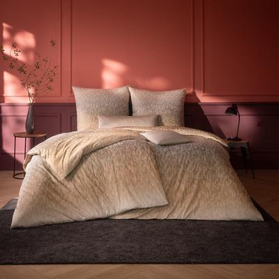 Bettwäsche ESTELLA "Viktor", karamel, B/L: 155cm x 220cm, , Mako-Interlock-Jersey, B/L: 80cm x 80cm, Mako-Interlock-Jersey, Obermaterial: 100% Baumwolle, Bettwäsche Image