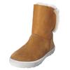 Snowboots RICOSTA "Ricosta Stiefel Veloursleder", Kinder, Gr. 37, braun (hazel), Veloursleder, casual, Schuhe