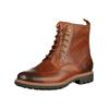 Schnürstiefelette CLARKS "Clarks Stiefelette Leder", Herren, Gr. 42,5, braun (dunkelbraun), Leder, casual, Schuhe