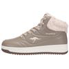Sneaker KANGAROOS "K-TOP SCOOP MID", Gr. 38, stone braun, crystal gray, Synthetik, sportlich, Schuhe, Warmfutter