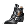 Stiefelette STEVE MADDEN "STEVE MADDEN Stiefelette Leder", Damen, Gr. 38, schwarz, Leder, casual, Schuhe