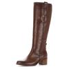 Stiefel GABOR, Damen, Gr. 38, Normalschaft, braun (cognac), Kalbsleder, used, elegant, Schuhe, Blockabsatz, Langschaftstiefel mit Best Fitting-Ausstattung
