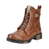 Schnürstiefelette MUSTANG SHOES "Mustang Shoes Stiefelette Lederimitat", Damen, Gr. 39, braun (cognac), Lederimitat, casual, Schuhe