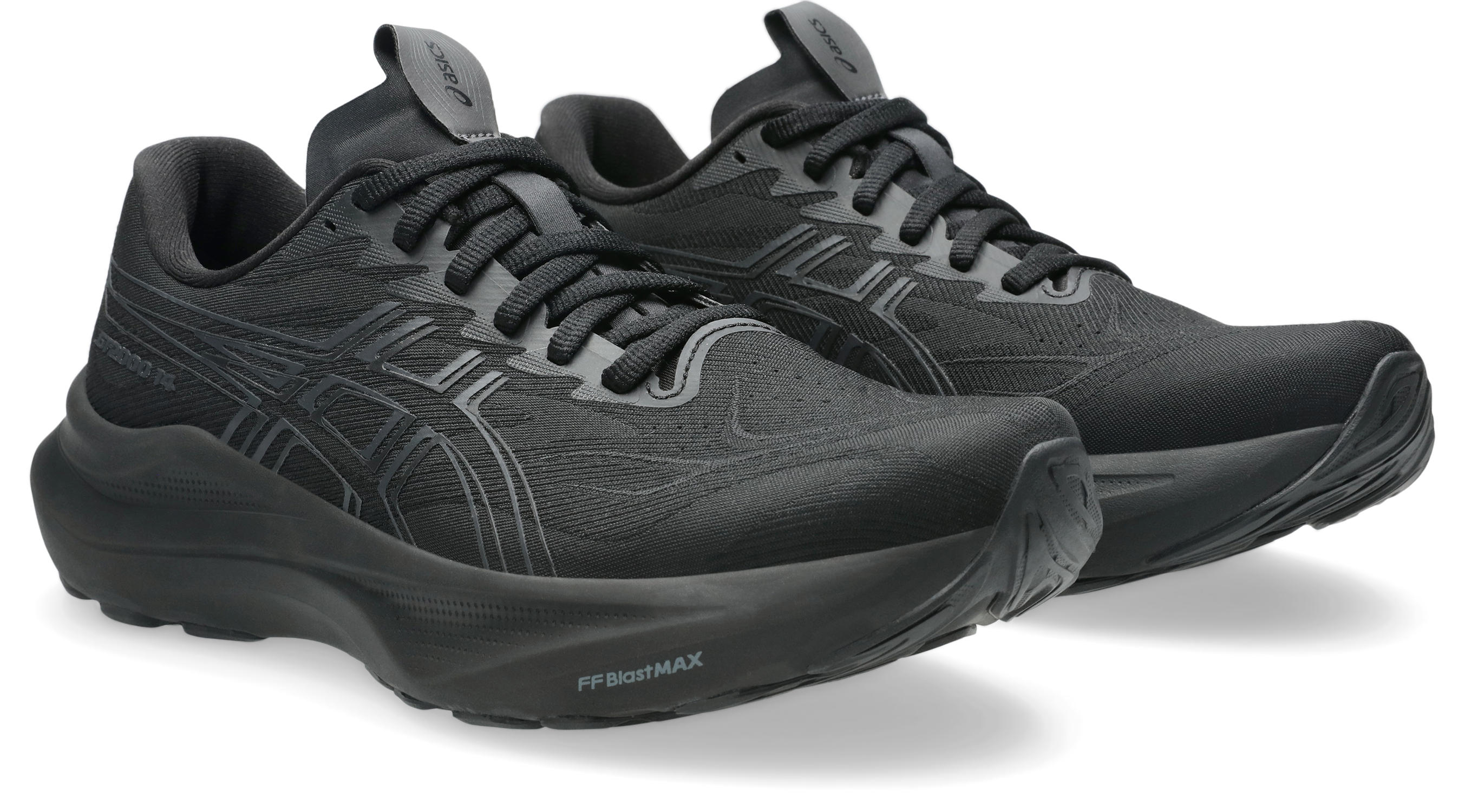 Laufschuh ASICS "GT-2000 14", Damen, Gr. 39,5, schwarz, graphite grau, Textil, Schuhe Laufschuh, für mehr Stabilität