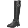 Stiefel REMONTE "Remonte Stiefel Glattleder", Damen, Gr. 40, schwarz, Glattleder, casual, Schuhe