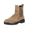 Stiefelette GABOR COMFORT "Gabor Comfort Stiefelette Veloursleder", Damen, Gr. 40,5, braun (braun, grau), Veloursleder, casual, Schuhe