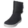 Snowboots RICOSTA "Ricosta Stiefel Veloursleder", Kinder, Gr. 32, schwarz, Veloursleder, casual, Schuhe