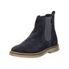 Stiefelette KICKERS "Kickers Stiefelette Veloursleder/Textil", Damen, Gr. 37, blau (marine), Veloursleder, Textil, casual, Schuhe