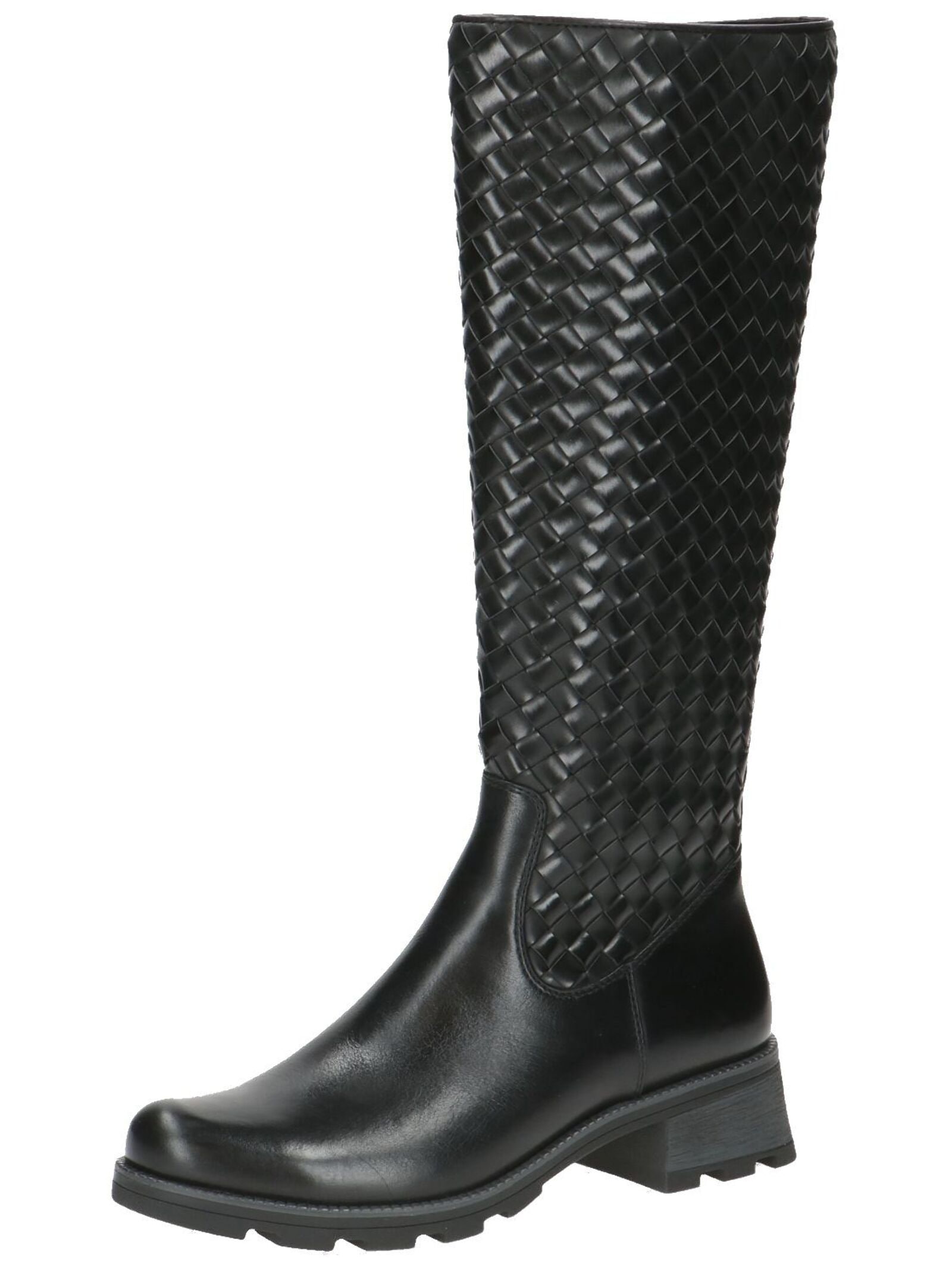 Stiefel CAPRICE "Caprice Stiefel Leder/Synthetik", Damen, Gr. 37,5, schwarz, Leder, Synthetik, Schuhe