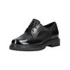 Schnürschuh GABOR COMFORT "Gabor Comfort Halbschuhe Leder", Damen, Gr. 42, schwarz (schwarz lack), Leder, casual, Schuhe