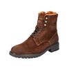 Schnürstiefelette PANTOFOLA D´ORO "Pantofola d'Oro Stiefelette Veloursleder", Gr. 45, rot (rotbraun), Veloursleder, casual, Schuhe
