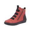 Sneaker REMONTE "Remonte Sneaker Glattleder", Damen, Gr. 42, rot (rot, schwarz), Glattleder, casual, Schuhe
