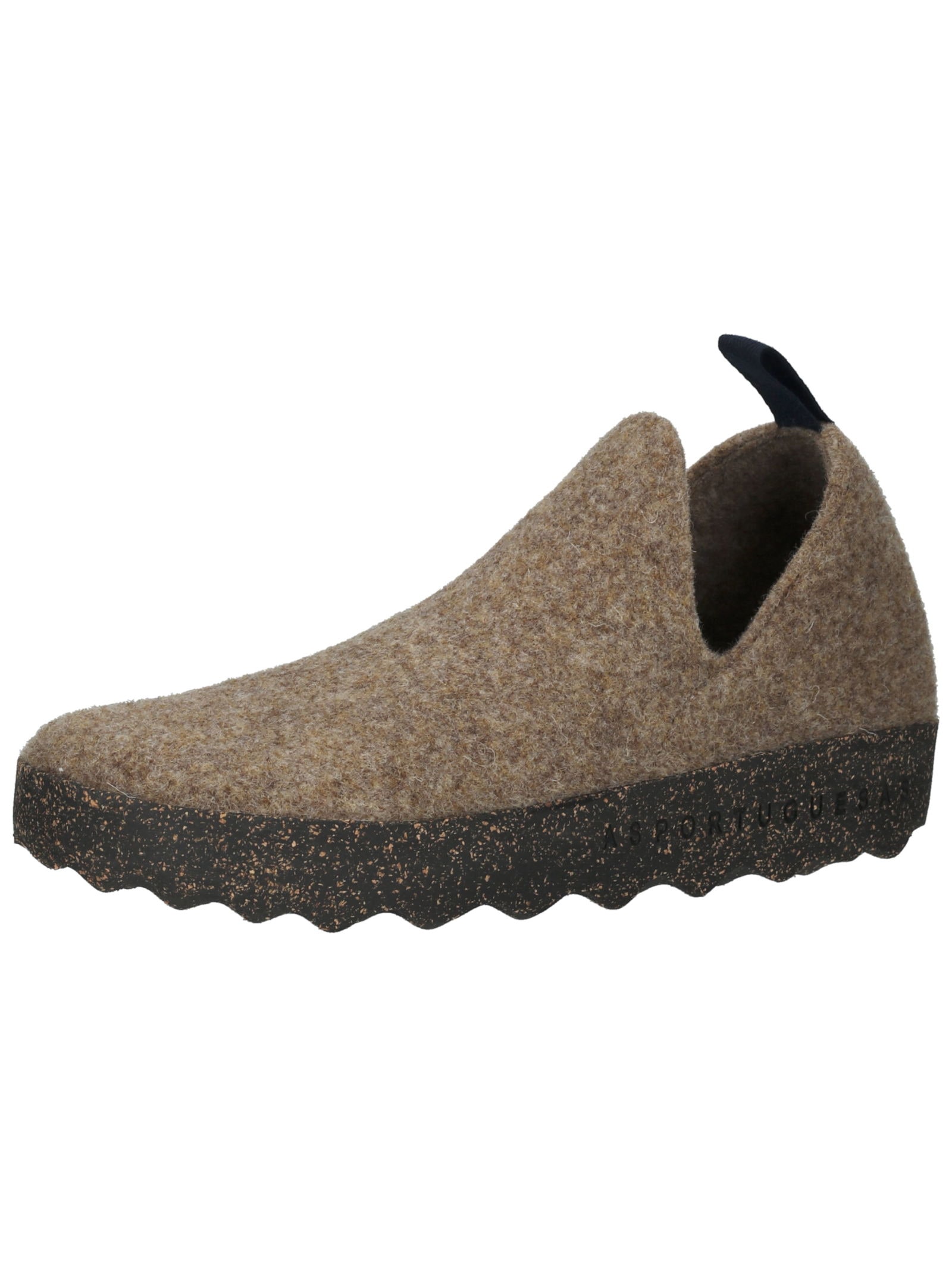 Hausschuh ASPORTUGUESAS "Asportuguesas Hausschuhe Filz", Herren, Gr. 42, beige (taupe), Filz, Schuhe Hausschuh