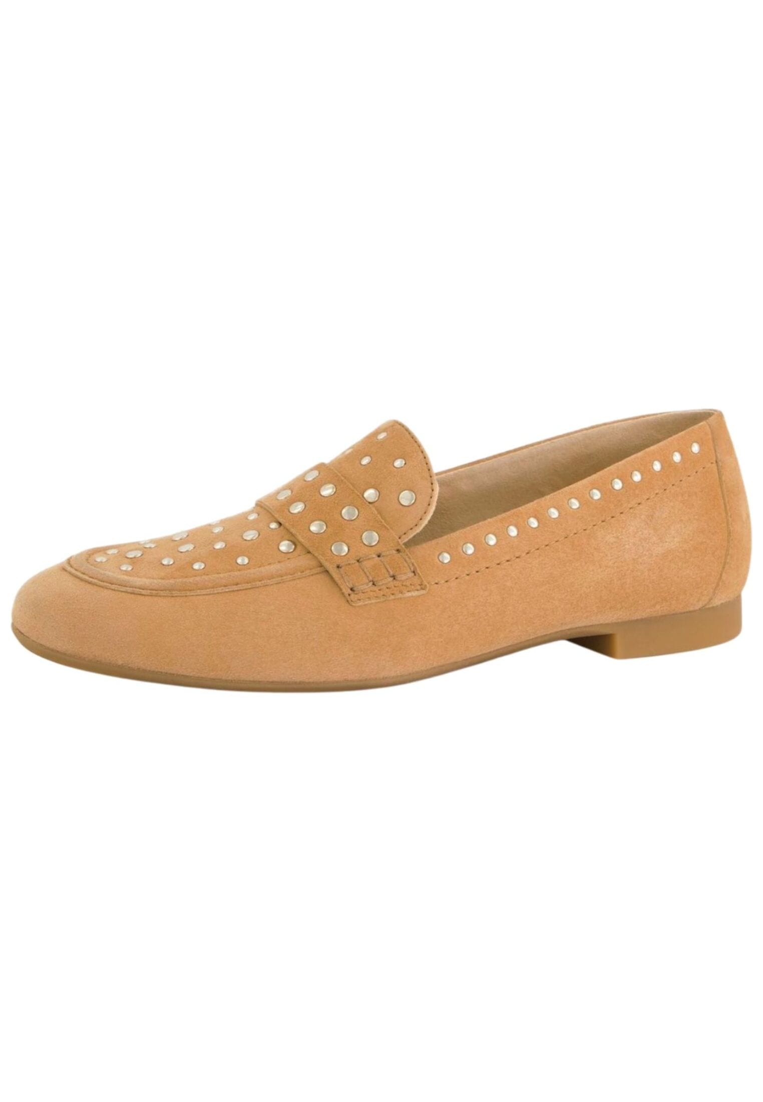 Slipper PAUL GREEN "Paul Green Slipper Leder", Damen, Gr. 40, braun (hellbraun), Leder, Schuhe Slipper