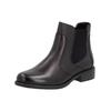 Stiefelette REMONTE "Remonte Stiefelette Leder/Textil", Damen, Gr. 39, braun (dunkelbraun, schwarz), Leder, Textil, casual, Schuhe