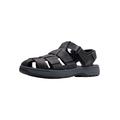 Sandale CLARKS "Clarks Sandalen Leder", Herren, Gr. 42, schwarz, Leder, casual, Schuhe